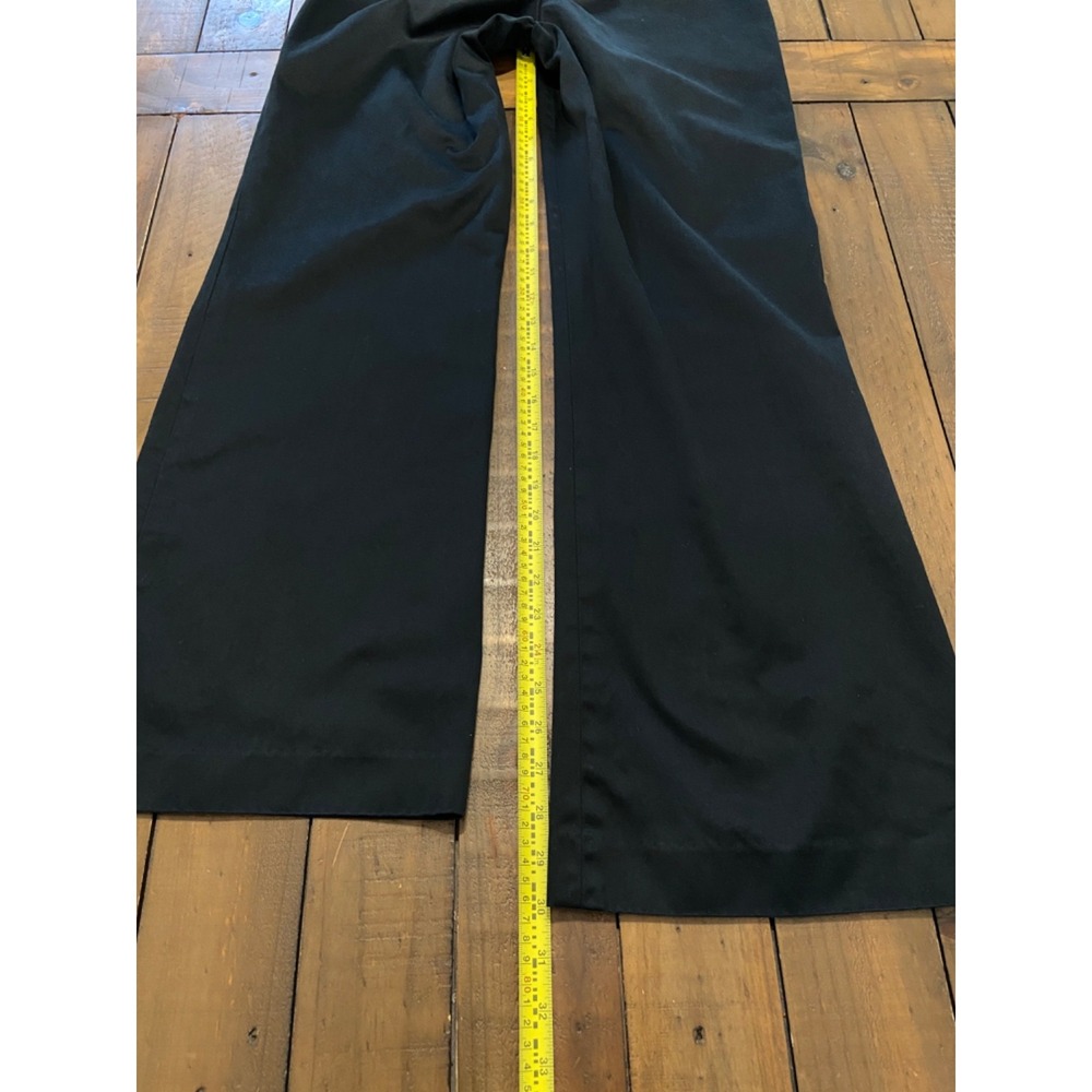 Banana Republic Trouser Pants Womens 4 Black Sheen Logan Wide Leg Sewn Crease - Picture 5 of 9